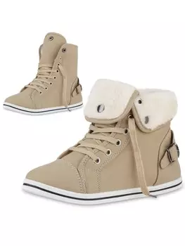 Высокие кроссовки VAN HILL, бежевый