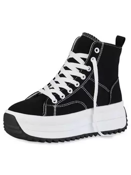 Высокие кроссовки VAN HILL, черный