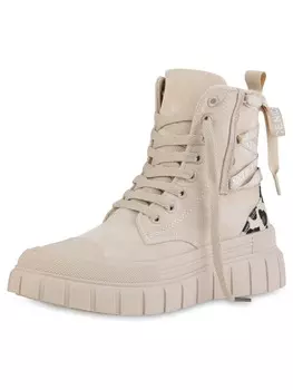 Высокие кроссовки VAN HILL, цвет beige leopard