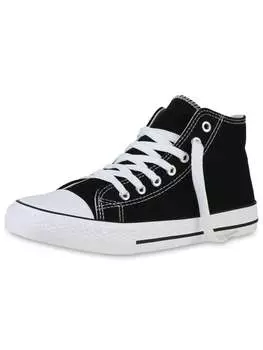 Высокие кроссовки VAN HILL, цвет schwarz weiss