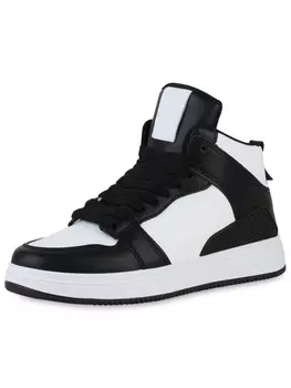 Высокие кроссовки VAN HILL, цвет schwarz weiss