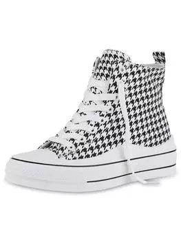 Высокие кроссовки VAN HILL, цвет weiss schwarz muster