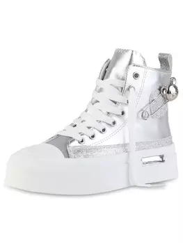 Высокие кроссовки VAN HILL, серебряный