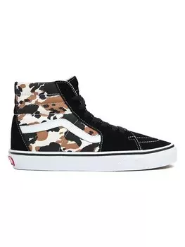 Высокие кроссовки Vans Leder-Sneakers SK8-Hi, цвет Schwarz/Hellbraun