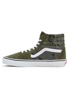 Высокие кроссовки Vans Sk-Hi, зеленый мульти
