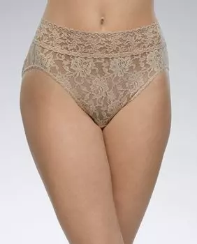 Высокие кружевные трусики Hanky Panky, коричневый