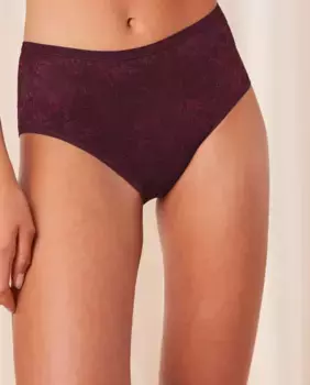Высокие кружевные трусики с легким контролем Triumph, коричневый