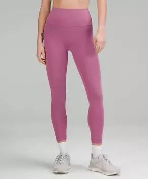 Высокие леггинсы Wunder Train Lululemon, бархатный пыльный