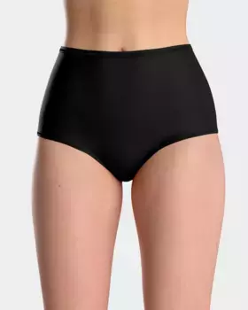 Высокие менструальные трусики максимально впитывают влагу за ночь Impetus, черный