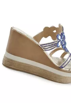 Высокие мюли LASCANA, синие