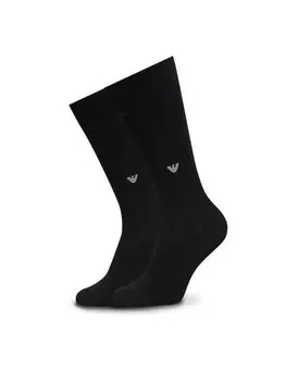 Высокие мужские носки 302502 4F269 00020 Emporio Armani Underwear, черный