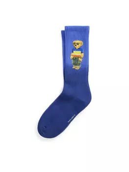 Высокие мужские носки 449973041002 Polo Ralph Lauren, синий