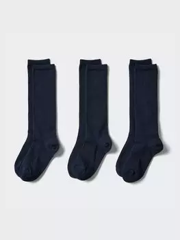 Высокие носки/3 пары Uniqlo, синий