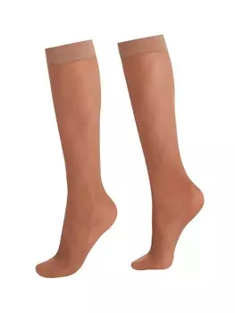 Высокие носки Calzedonia, бежевый