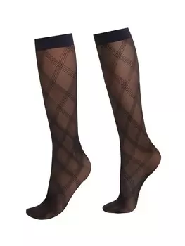 Высокие носки Calzedonia, черный