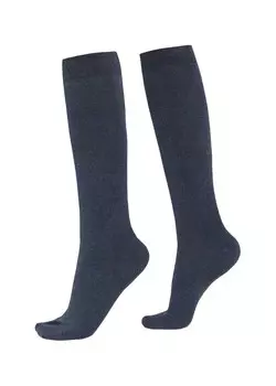 Высокие носки Calzedonia, темно-синий