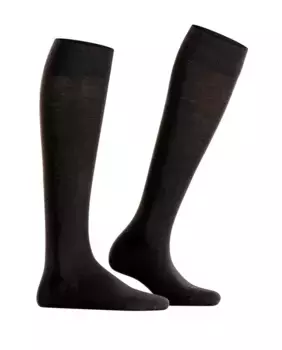 Высокие носки из чувствительной шерсти Falke, черный