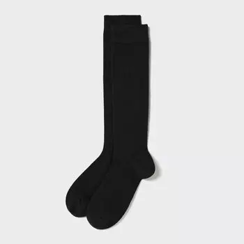 Высокие носки UNIQLO, черный