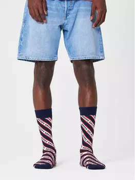 Высокие носки унисекс Happy Socks, синий