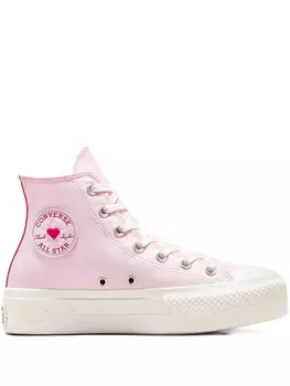 Высокие парусиновые кеды Chuck Taylor All-Star Converse, розовый