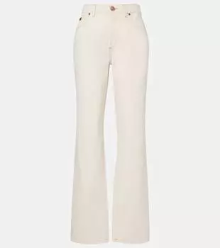 Высокие прямые джинсы Tod's, Bianco Latte