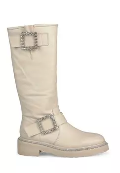 Высокие сапоги Con Hebillas En Pedrera Alma en Pena, цвет nude