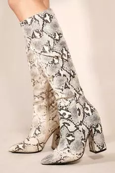 Высокие сапоги до икры на блочном каблуке 'Coletter' Where's That From, мультиколор