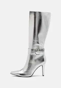 Высокие сапоги Even&Odd, серебро