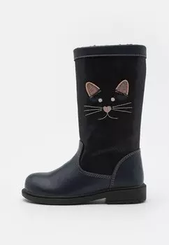 Высокие сапоги Friboo, темно-синие