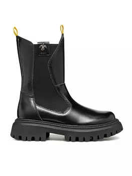 Высокие сапоги Geox J Maquinnens Girl J46M6A 0CNNH C9999 S, черный