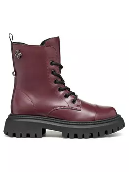 Высокие сапоги Geox J Maquinnens Girl J46M6B 000CN C7357 S, вишневый/бордовый