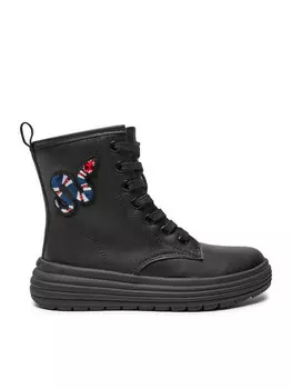 Высокие сапоги Geox J Phaolae Girl J46ETD 000BC C9999 M, черный
