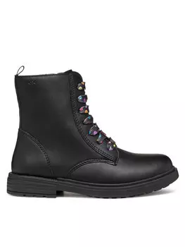 Высокие сапоги Geox Jr Eclair J049QD 0003W C9240 D, черный