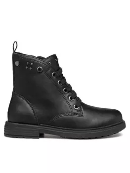 Высокие сапоги Geox Jr Eclair J169QI 0003W C9999 S, черный