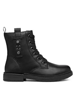 Высокие сапоги Geox Jr Eclair J469QM 0009F C9999 M, черный