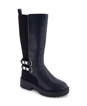 Высокие сапоги Heidi на платформе для больших девочек Marc Fisher, черный