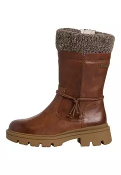 Высокие сапоги Jana, коньяк