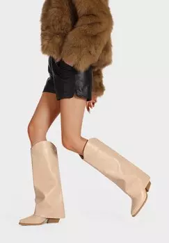 Высокие сапоги Queen Helena, бежевый
