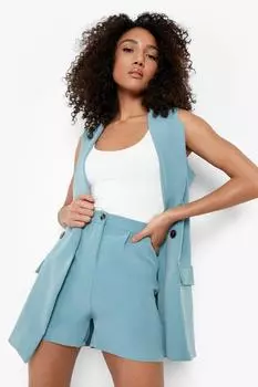 Высокие шорты Boohoo, аква