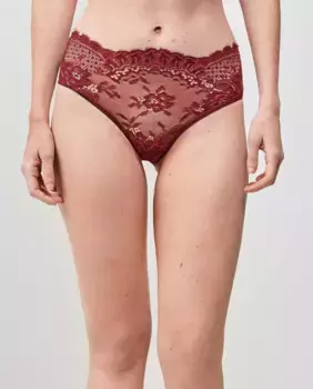Высокие трусики из кружевной ткани Gisela, цвет Burdeos