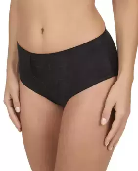 Высокие трусы с вышивкой Felina, черный