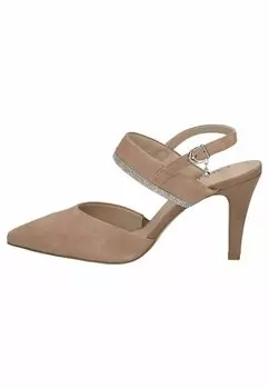 Высокие туфли Caprice, бежевый