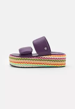 Высокие туфли-мюли OPAL Blauer, цвет fantasy/fuxia