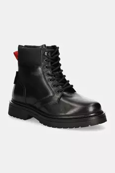 Высокие туфли TJM LACE UP BOOT Tommy Jeans, черный