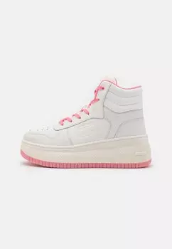 Высокие кроссовки Tommy Jeans RETRO BASKET LACE UP, цвет ecru/doll pink