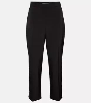 Высокие укороченные брюки Prada, черный