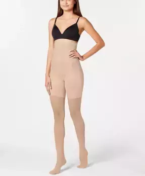 Высокие утягивающие колготки SPANX, коричневый/бежевый