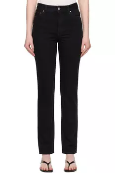 Высокие узкие джинсы Toteme, черный