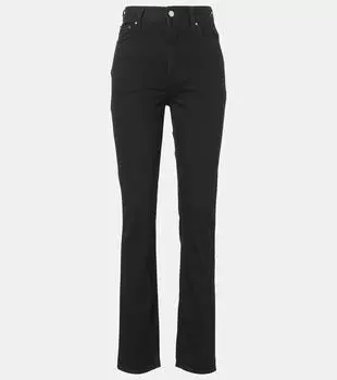 Высокие узкие джинсы Toteme, черный