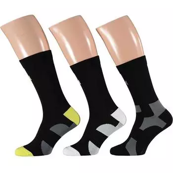 Высокие велосипедные носки Xtreme, 3 шт., разноцветные, черные XTREME SOCKSWEAR , черный